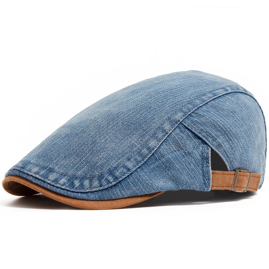 Beaumont Denim Flat Cap