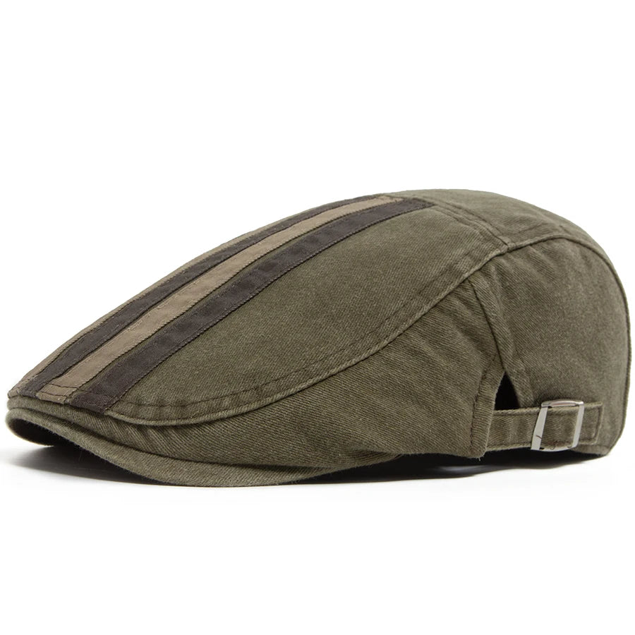 Ashcroft Stripe Flat Cap