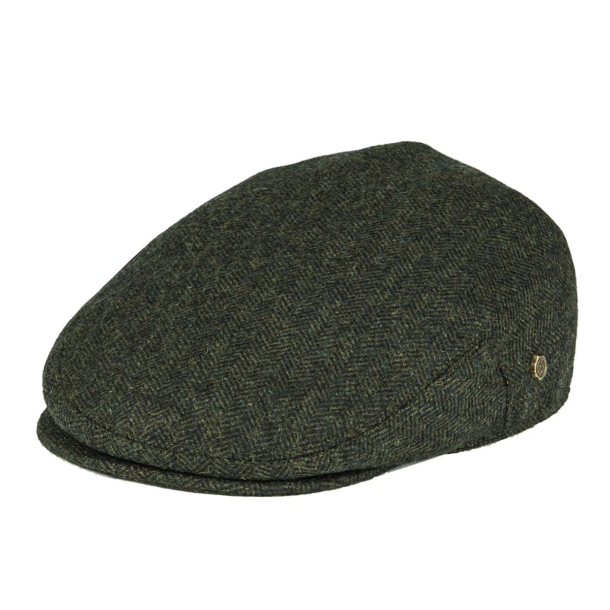 Barrow Herringbone Flat Cap Wool Blend