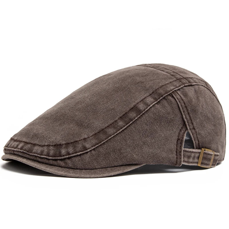 Langston Denim Flat Cap