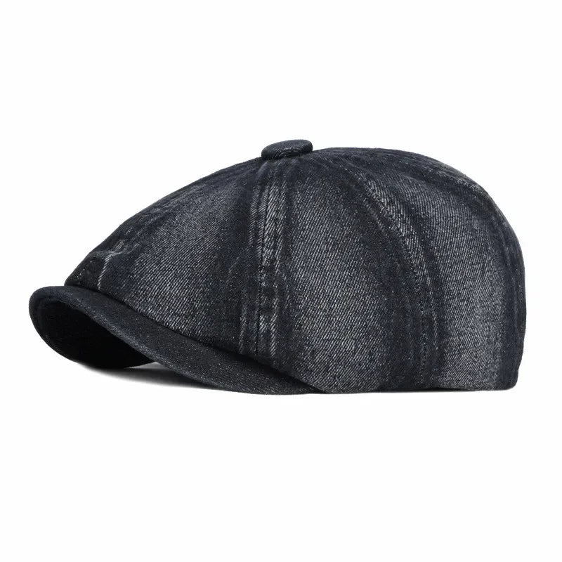 Carter Denim Newsboy Cap