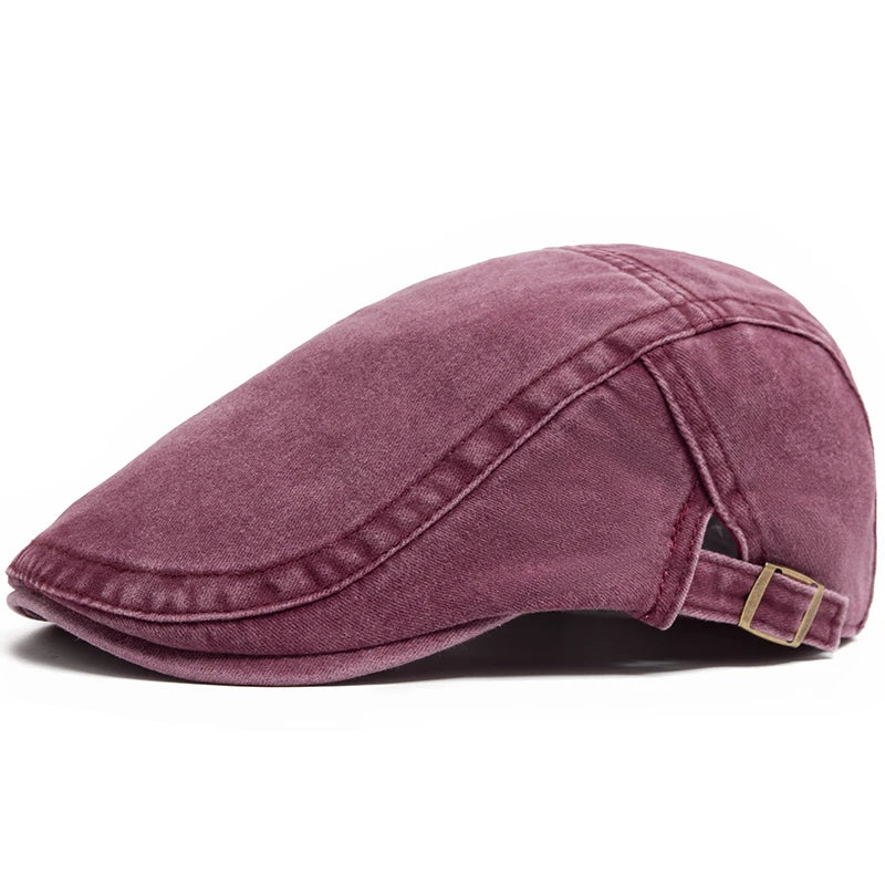 Langston Denim Flat Cap