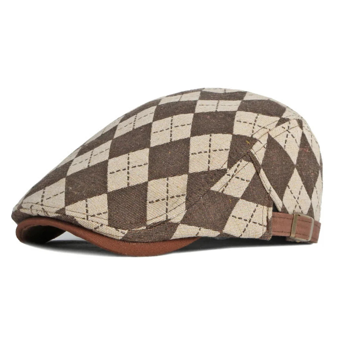 Somerton Check Driving Cap