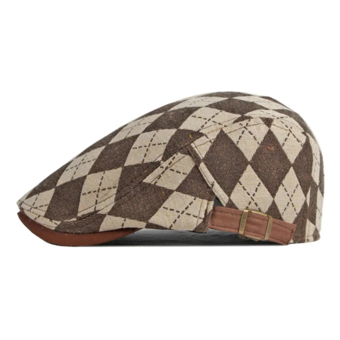 Somerton Check Driving Cap