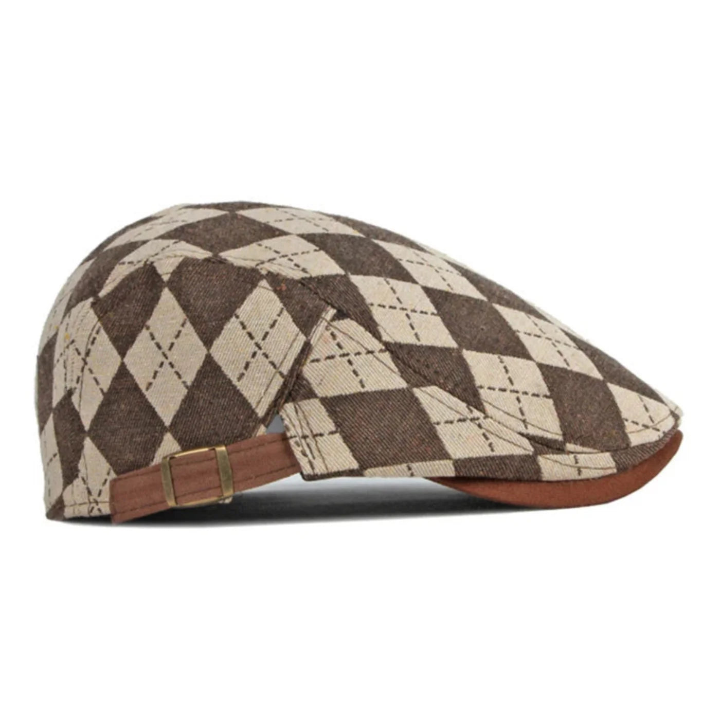 Somerton Check Driving Cap
