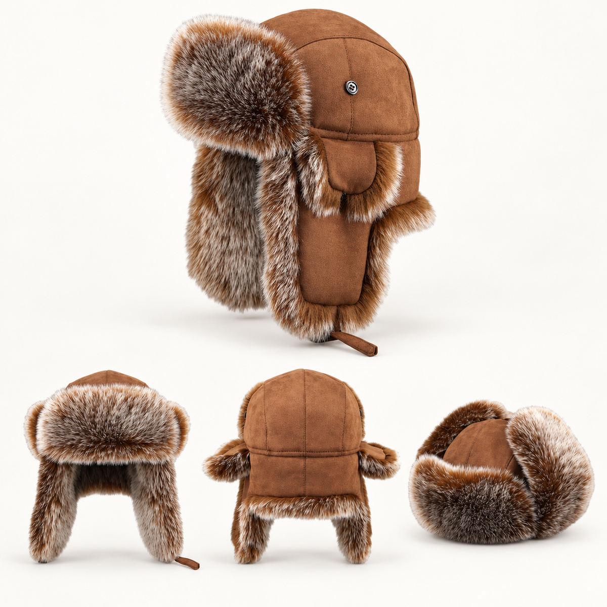 Westbrook Warm Fur-Lined Winter Trapper Hat