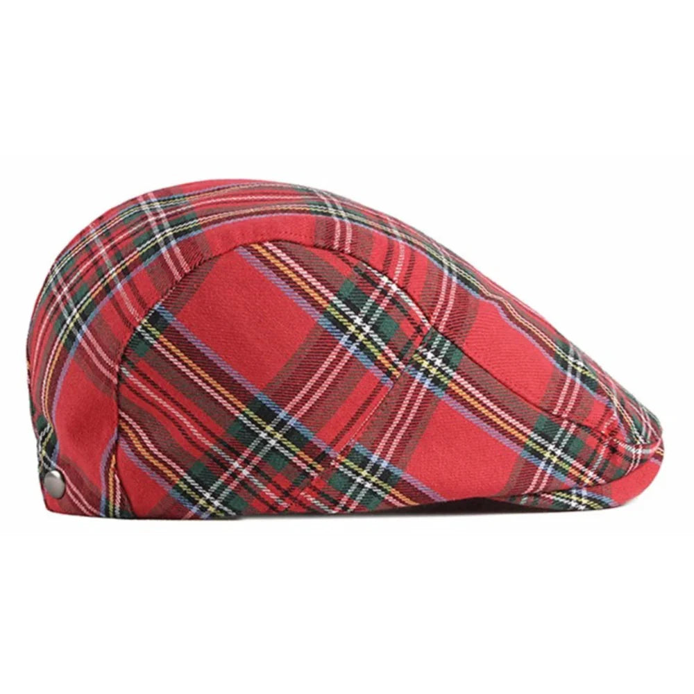 Langston Tartan Flat Cap