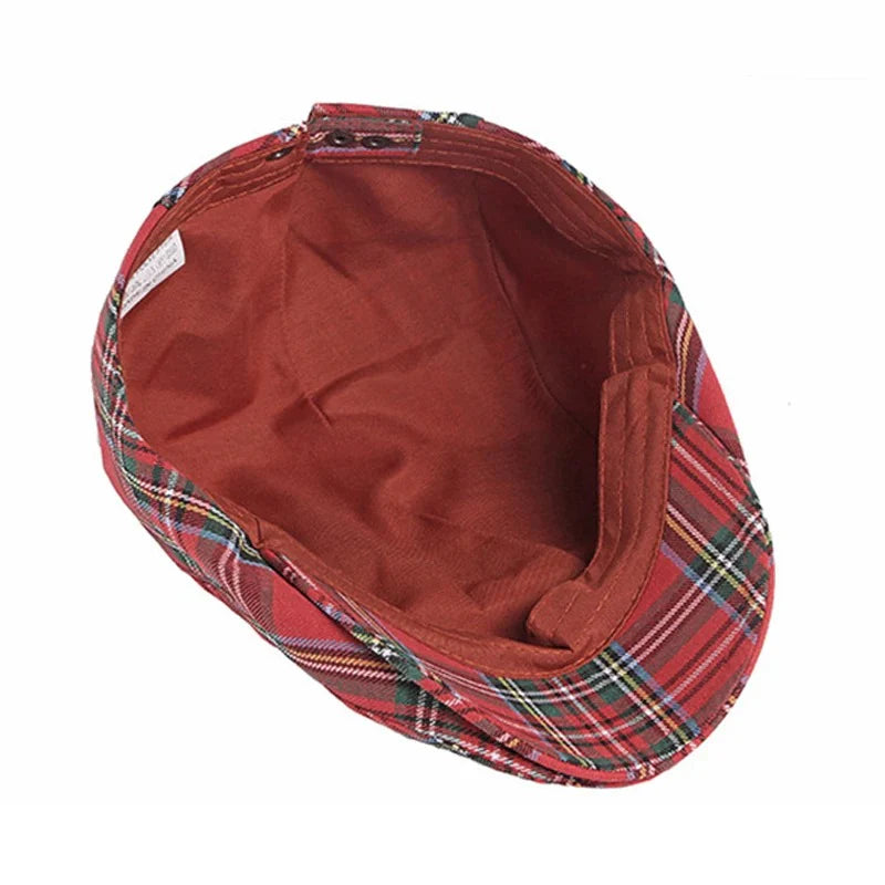 Langston Tartan Flat Cap